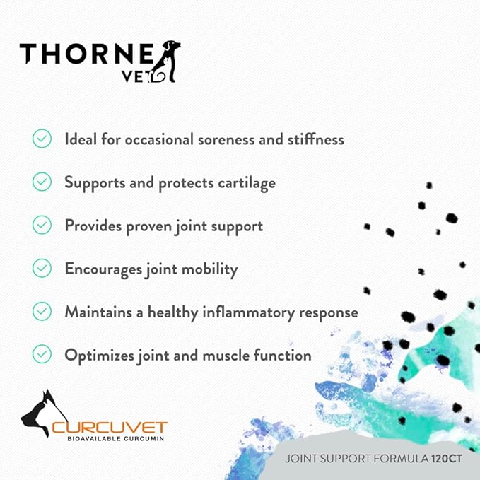 ThorneVET Joint Support Formula – Dog & Cat Joint Health Support, 120 Soft Chews
