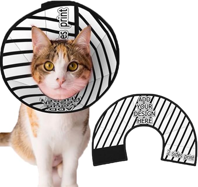 Custom Cat Recovery Suit Kit Lick Prevention Pet Recovery Collar for Wound Care Safety Elizabethan Collar