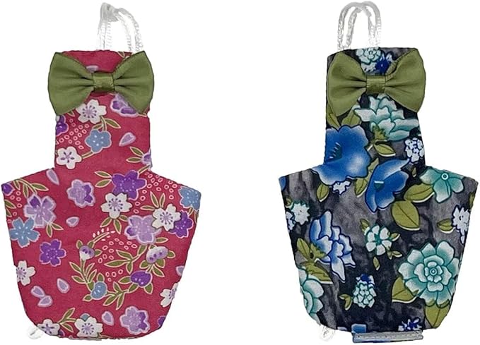 2 PCS Star Diapers for Parrots Red&Balck Fashionable Avian Accessories Parrot Clothes for Birds