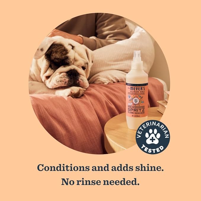 MRS. MEYER'S Clean Day Dog Deodorizing Spray, White Peach Scent, 8oz