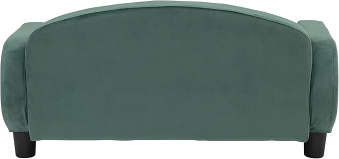 Paws & Purrs Cat Sofa Bed, Pet Couch for Indoor Cats Elevated Cat Beds with Removable Washable Mattress Cover for Kitten, Puppy or Small Animal- 31.5" Wide, Teal