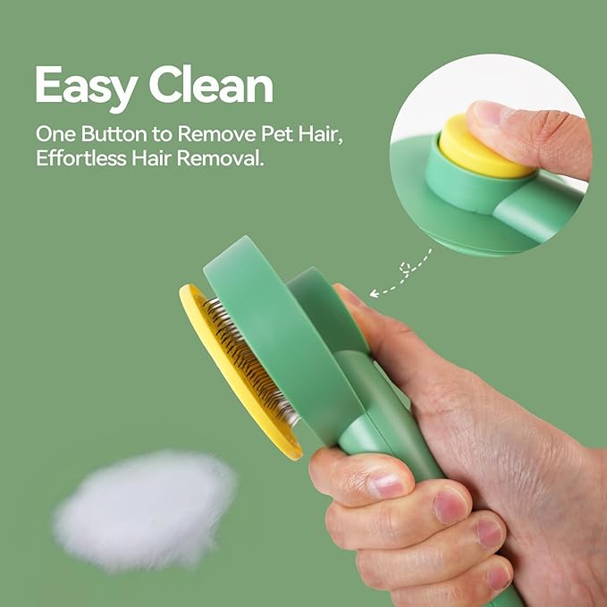 Dog & Cat Brush,Pet Grooming Kit 4PCS- Dog Brush for Shedding| A Pair Pet Hair Removal Gloves| Metal Comb for dog.Removes Undercoat, Loose Hair, Tangled, Dirt and Massages. All hair Types