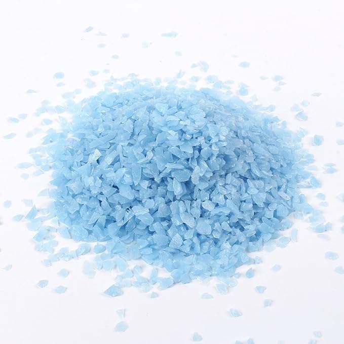 Shiny Stone Glow in The Dark Gravel, Fish Tank Aquarium Gravel Sand, Decorative Gravel Rocks,Aquarium Gravel Stones for Home and Fairy Garden Decoration,305g/0.67lbs (Blue, 3-5mm)