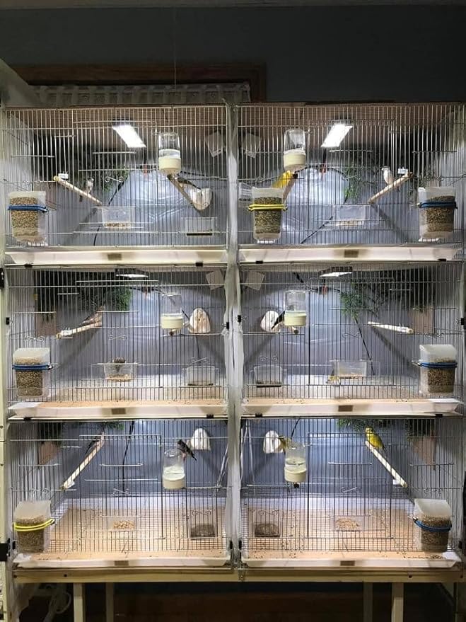 HappyBird Lightning (A Divison of M&M Cage) 24" LED linkable Light bar Without Power Source for Multiple Bird Breeder Cages, Full Spectrum LED. Will NOT Run ON ITS OWN (Single)