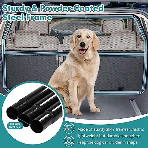 Dog Car Barrier Escape-Proof, Durable Back Seat Gate Trunk Barrier