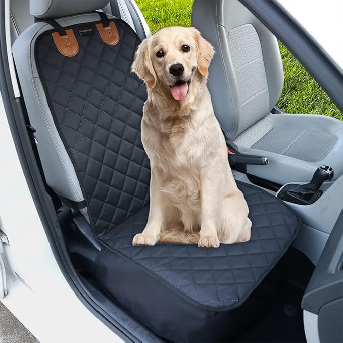 Paw Jamboree Car Front Seat Covers for Dogs Scratch-Proof Pet Car Seat Cover Non-Slip Car Seat Protector for Dogs Bucket Seat Cover