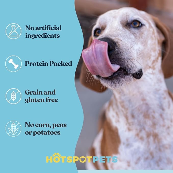 hotspot pets 6-7 Inch USDA Certified Facility Rawhide Dog Chew Bones - Choice of 10, 20, 30 Packs - from Grass Fed Brazilian Cows - Promotes Dental Hygiene and Good Behavior (30 Count)