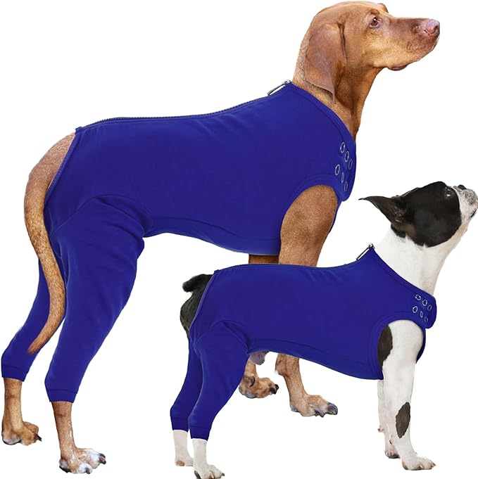 Nanaki Dog Wound Care Shirt, Leg Sleeves to Stop Licking Rear Leg and Abdomen, Surgery Suit for Female Spay, Onesie for Surgery Female, Surgical Recovery Suit Wound Heal Clothes