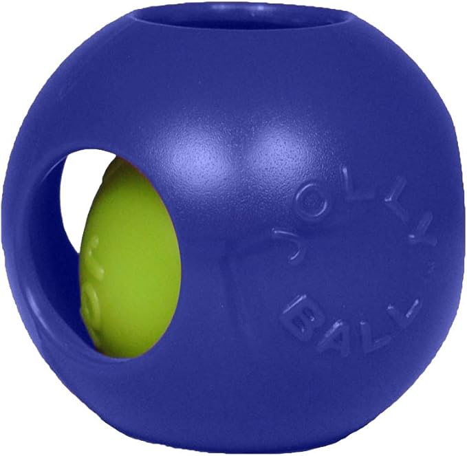 Jolly Pets Teaser Ball Dog Toy, Small/4.5 Inches, Blue