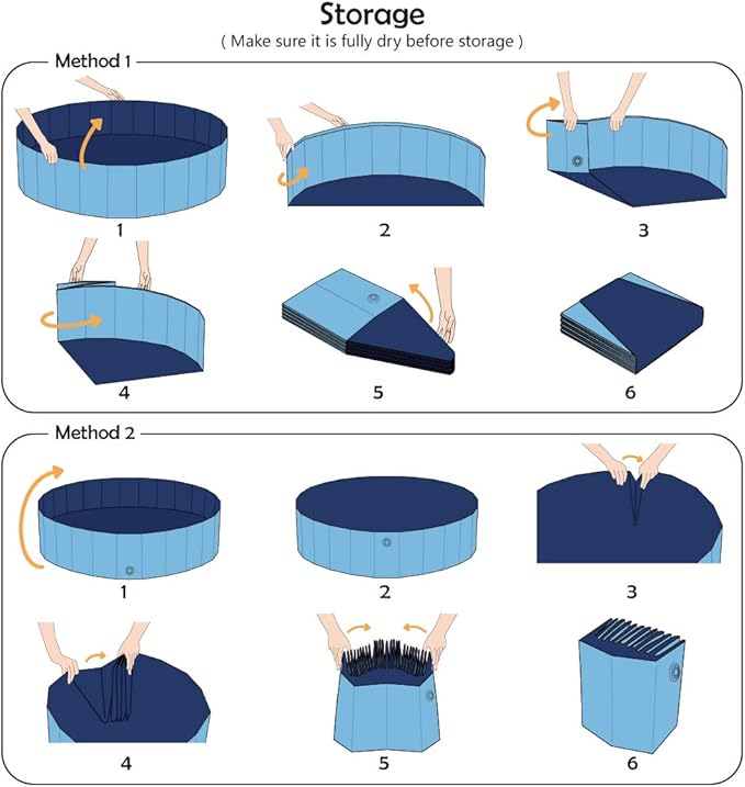 Jasonwell Foldable Dog Pet Bath Pool Collapsible Dog Pet Pool Bathing Tub Kiddie Pool Doggie Wading Pool for Puppy Small Medium Large Dogs Cats and Kids 55.1" Blue