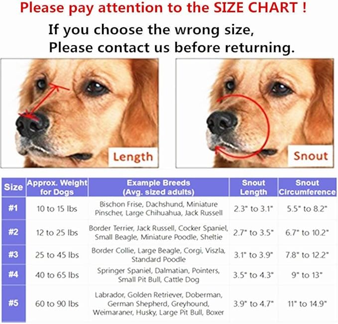 Basket Dog Muzzles-Soft Adjustable Breathable Mask Anti Biting Chewing Barking Training Dog Muzzle for Small Medium Large Dogs (Black, 2: Snout 6.7-10.2")