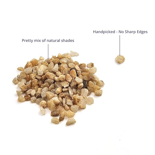 Royal Imports 5LBS River Pebbles Decorative Ornamental Rocks, Garden Landscaping Stones, Gravel Filler for Plants, Vases, Succulents, Home Decor, Aquariums, Crafting, Animal Habitat - Mini Natural