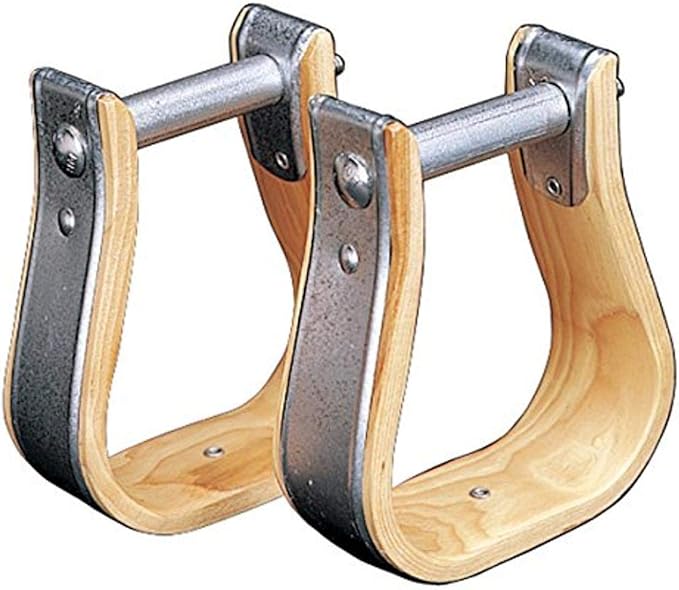 Weaver Leather Child-Sized Wooden Stirrups, 4.5 Width, 2.5 Neck