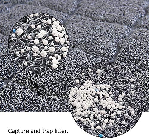 unipaws Cat Litter Trapping Mat, Litter Box Scatter Control Pad