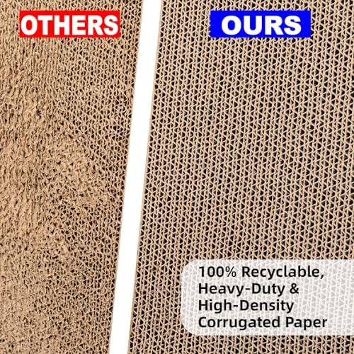 26.8 Inch Cat Scratching Post, Premium High Density Cardboard Cat Scratcher
