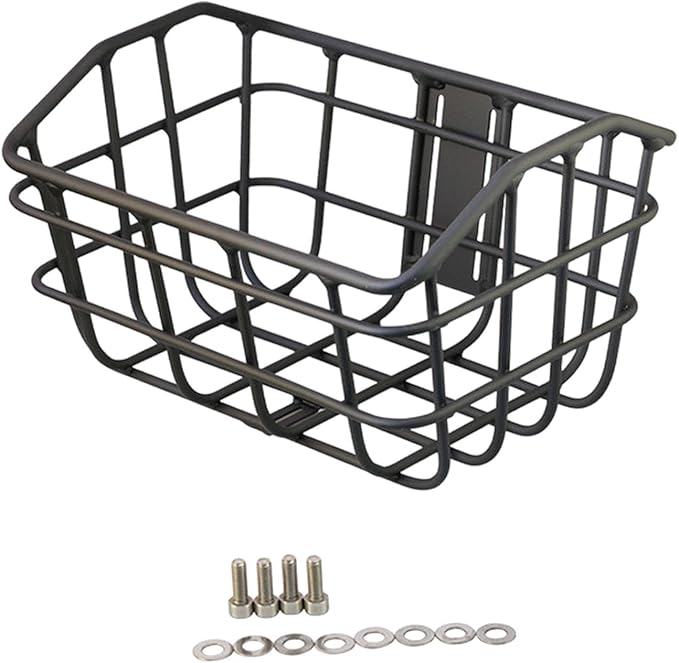 Basket Black Front Sturdy Construction Aluminum Alloy Large Capacity Accessories Cargo Container for Pet Transport