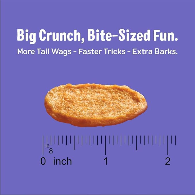 Three Dog Bakery Bark’N Crunch! Chicken Chips, Crunchy Treats for Dogs, Single Ingredient, High Protein Snacks, No Artificial Flavors or Colors, Made in The USA, 15 oz