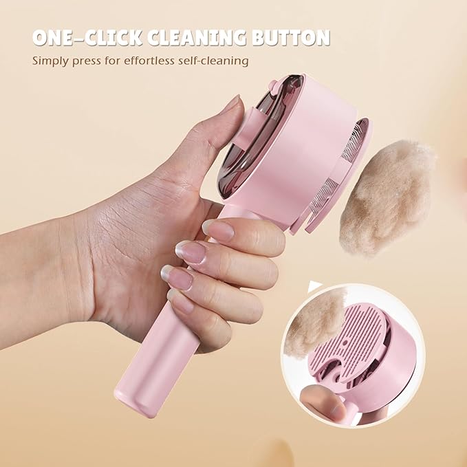 Cat Steam Brush,Cat Brushes for Indoor Cats, 4 In 1Spritz Spray Defur Comb, Cloud Care Shedding Control, Pet Grooming Brush for Long Short Hair Cats Dogs, Massage Clean Design Pet Steam Brushes
