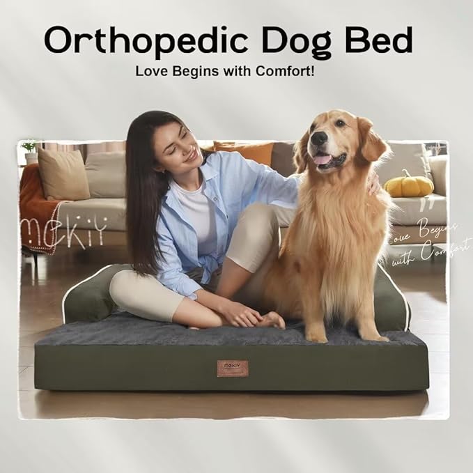 Small Dog Bed and Cat Sofa Waterproof Orthopedic Dog Beds for Small Dogs Cat Bed Comfy Pet Couch Sofa Beds with Washable Removable Cover & Non-Slip Bottom