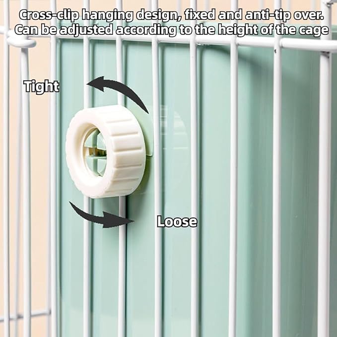 2 in 1 Food Hay Feeder for Guinea Pig, Rabbit Feeder, Indoor Hay Feeder for Guinea Pig, Rabbit, Chinchilla, Feed Bowls Use for Grass & Food (Blue)