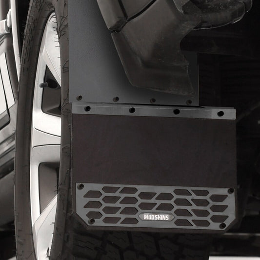 Putco 19-25 Chevrolet Silverado LD / GMC Sierra LD (Front) - Set of 2 Mud Skins - Solid Black