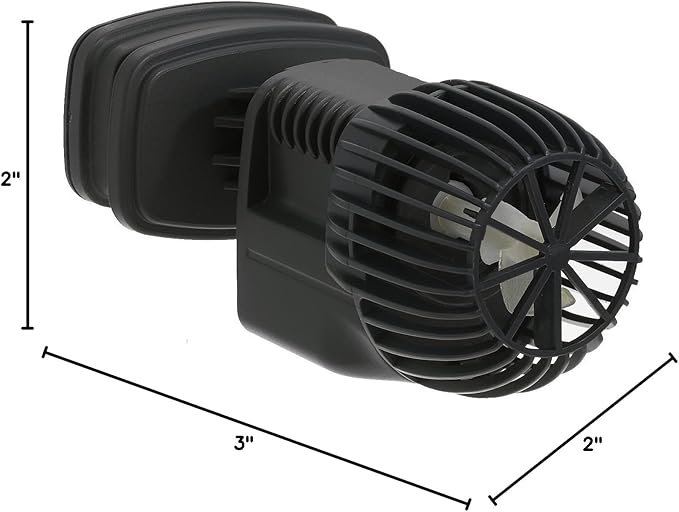 SICCE Voyager Nano 2000 Wave Maker Flow Pump 530 GPH | 360°Adjustable Quiet Submersible Magnetic Powerhead for Saltwater & Freshwater Tanks, Quiet Aquarium Water Circulation Pump 7 to 50 Gallons
