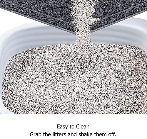 unipaws Cat Litter Trapping Mat, Litter Box Scatter Control Pad