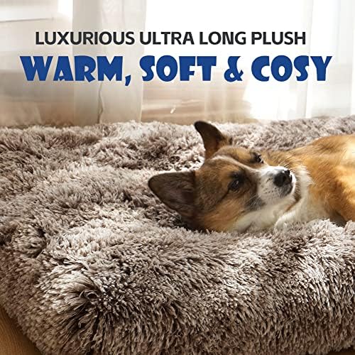 Dog Bed Crate Pad Plush Soft Dog Crate Bed