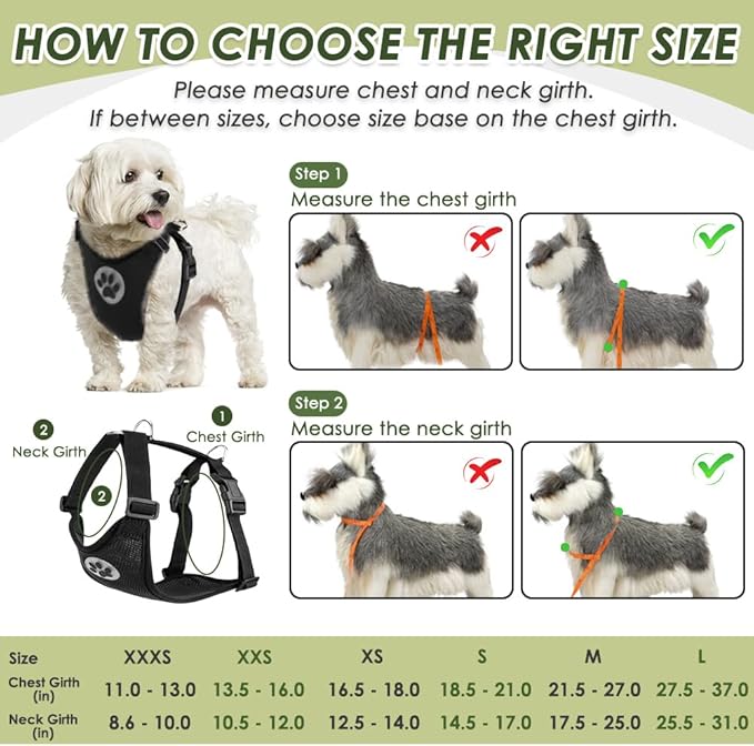 SlowTon Dog Seat Belt Harness for Car, Dog Car Harness Adjustable Mesh Breathable & Dog Seatbelt Safety Tether with Elastic Bungee for Small Medium Large Pets(Black, Double Clip, L)