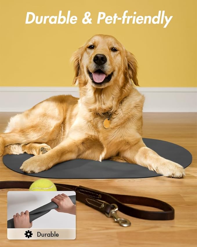 Absorbent Dog Food Mat-Dog Mat for Food and Water Bowl, Quick Dry Pet Food Mat, No Stains Dog Feeding mat, Dog Accessories Pet Supplies Mat-Dog Water Bowl Mat for Messy Drinkers