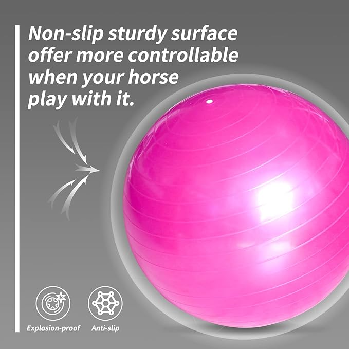 17 Inch Horse Play Balls Anti-Burst Herding Ball for Horse Mega Equine Ball for Play Training Horses Soccer Balls