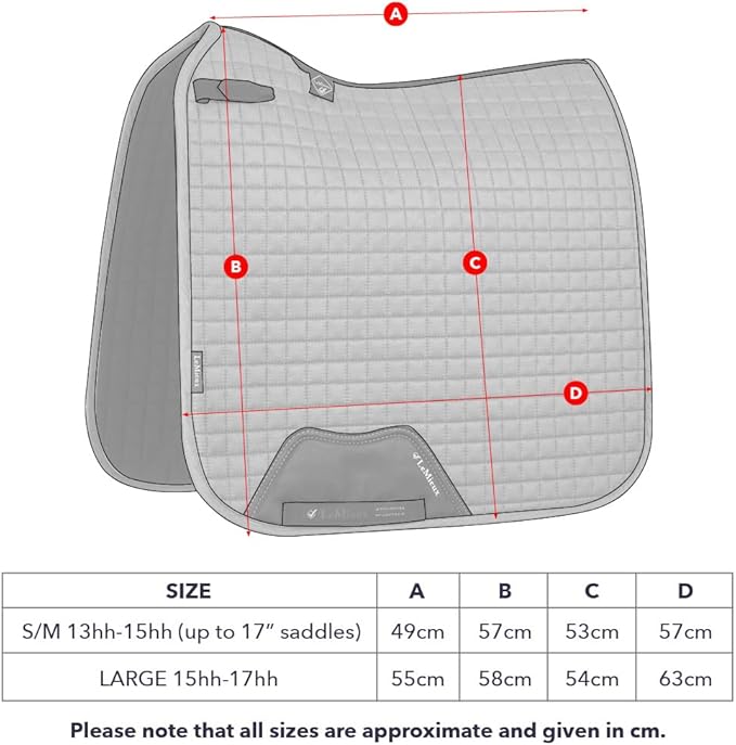 LeMieux Suede Dressage Square - English Saddle Pads for Horses - Equestrian Riding Equipment and Accessories