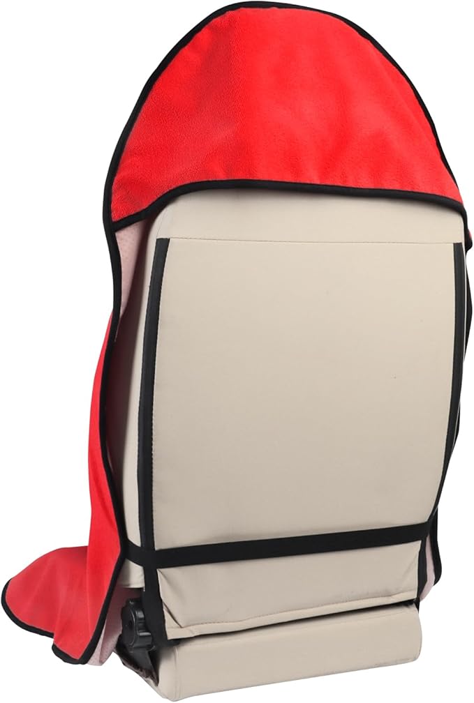 Car Seat Cover Protector Front Seats,for Gym Workout,Running,Swimming,Beach and Hiking,Waterproof Sweat Towel Bucket Seat Covers for Cars SUV Trucks (Red, 2Pcs)