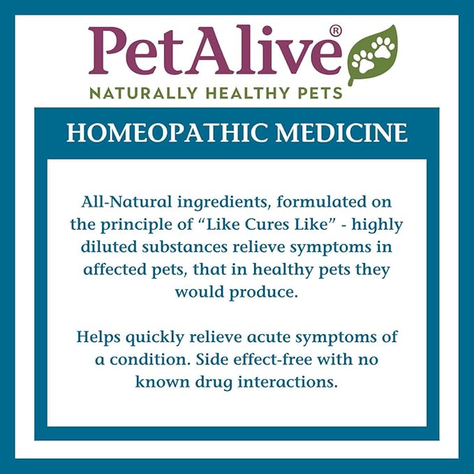 PetAlive Sinu-Rite Cat and Dog Nasal Congestion Relief - Homeopathic Tablets - Supports Temporary Relief from Sinus Congestion, Runny Nose, Facial Pressure - Dog and Cat Sneezing Treatment - 180 Count