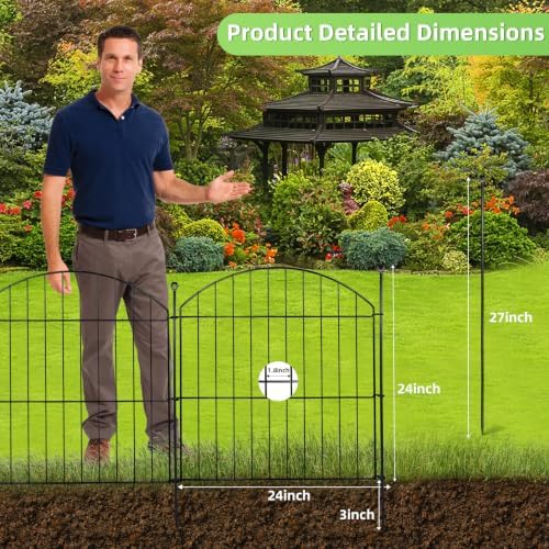 Decorative Garden Fence, 24in x 20ft No Dig Fence