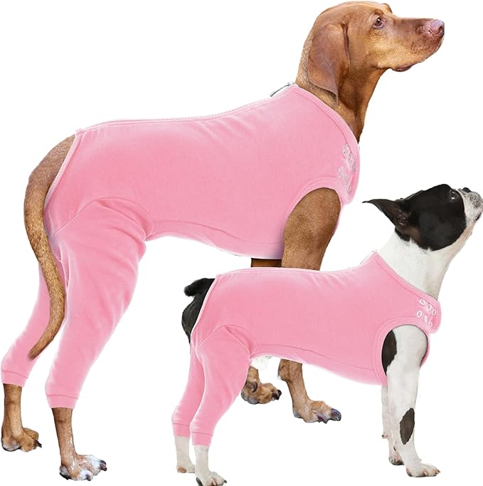 Nanaki Dog Wound Care Shirt,Dog Leg Sleeve to Stop Licking Rear Leg and Abdomen,Pet Surgery Suit Female Spay,Dogs Onesie for Surgery Female Male,Pet Surgical Recovery Suit Female Wound Heal Clothes