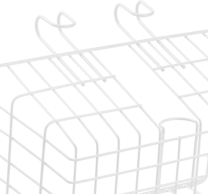 Retrospec Apollo-Lite Lift-Off Bike Basket - Detachable Steel Handlebar Basket with Carrying Handle for Commuting, Shopping & Beach Trips - 14.5in x 9.5in Weather-Resistant Biking Gear