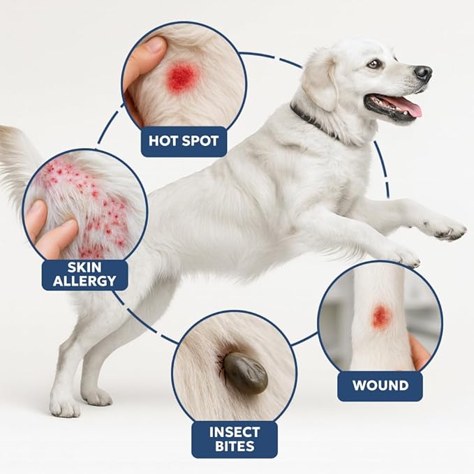 Forticept Clear Butter Dog Hot Spot Treatment Hydro Gel, Heals Dog Wound, Helps with Skin Yeast Infections, Ringworm, Insects Bites, Cuts, Rashes, Skin Allergy, 4 Ounces