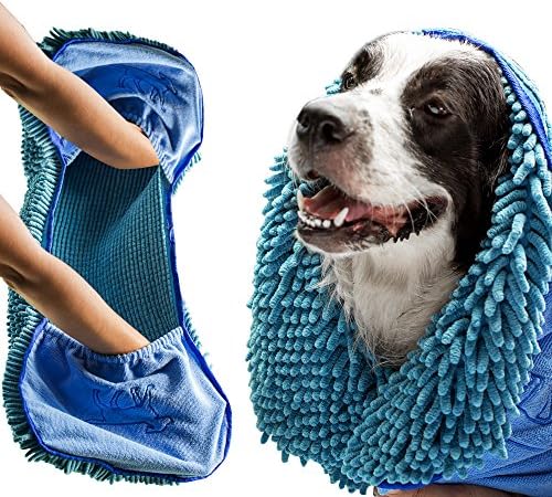 Tuff Pupper Quick Dry Towel for Dogs | Ultra Absorbent Microfiber Shammy |
