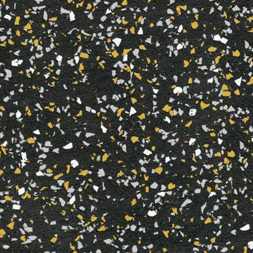 American Floor Mats - Extreme Rubber Gym Tiles - 1 Inch Thick Colorful Rubber Gym Tiles - Superior Shock and Sound Absorbing Tiles - 35% Gold/Grey/White 10 Tile Pack (Covers 40 Sq Ft)
