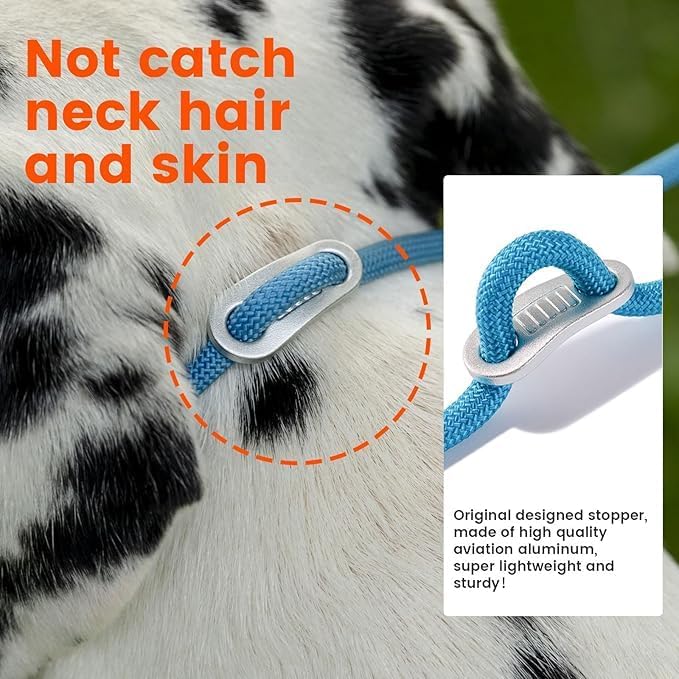 Howgo Double Slip Leash Slip Lead | Dual Dog Lead for 2 Dogs,360° Swivel No Tangle | Dog Training Nylon Leash and Collar | Double Clip Coupler and Splitter | Lightweight Aluminum (Green, 3FT)