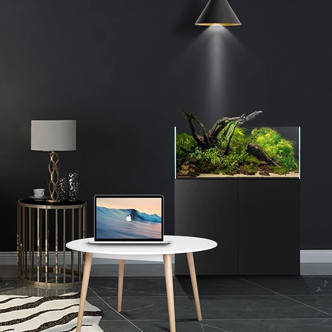 Fzone 9Gal Sharrow Rimless Low Iron Fish Tank Nova Clear Ultra-White 45° Mitered Edges Translucent Glass Anata Series Aquarium w/Black Foam Leveling Mat