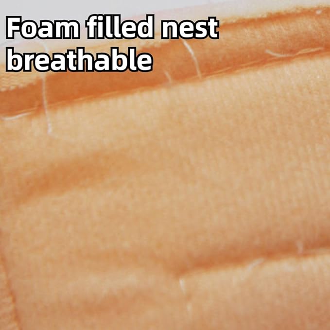 Rat Hamster House Bed Winter Warm Small Pet Squirrel Hedgehog Chinchilla Rabbit Guinea Pig Bed House Cage Nest Hamster Accessories (Pink,Small)