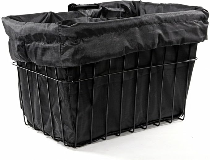 Cruiser Candy Bike Basket Liner Waterproof, Universal Fit for Most Bike Baskets, Stylish 2in1Tote, Bike Basket Cover, EBiKE Front Wire Or Wicker Bike Baskets Fits Up to 15x12x10