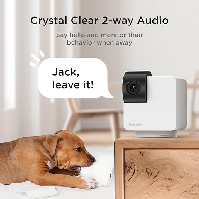 Petcube Cam 360 The Pack of 3 Camera | Ultimate Interactive WiFi Pet and Home Security Pan-Tilt Camera with Phone App, 1080p HD Video, 360° Rotation, Night Vision, Smart Alerts for Home Surveillance