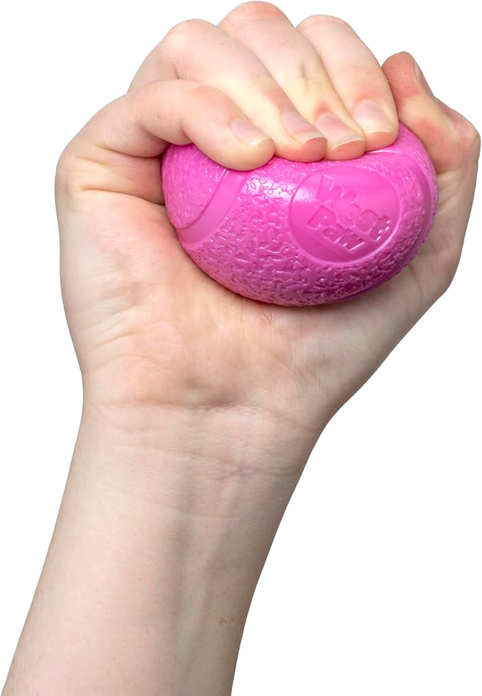 WEST PAW Boundr Ball Dog Fetch Toy – Bouncing Toys for Dogs, Fetch, Catch, Chewing, Play – Floatable, Recyclable Balls – Large Hot Pink