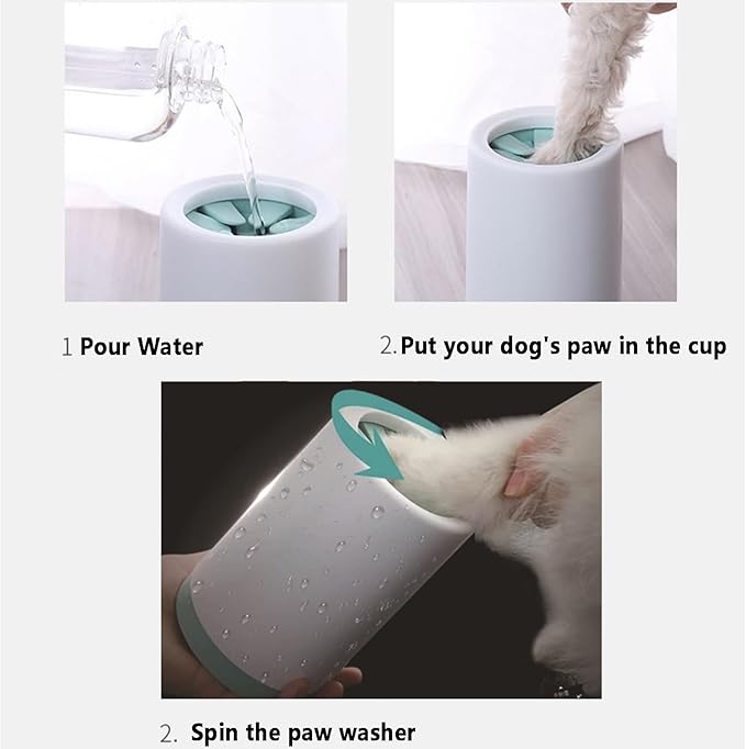Dog Paw Cleaner, Paw Cleaner for Dogs and Cats, Dog Paw Washer, Small Medium Large Dogs Feet/Foot Cleaner