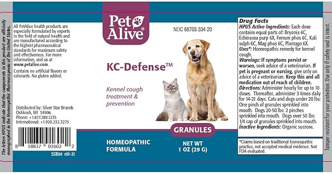 Native Remedies 352411 PetAlive® RespoCough Protect ComboPack for Pets