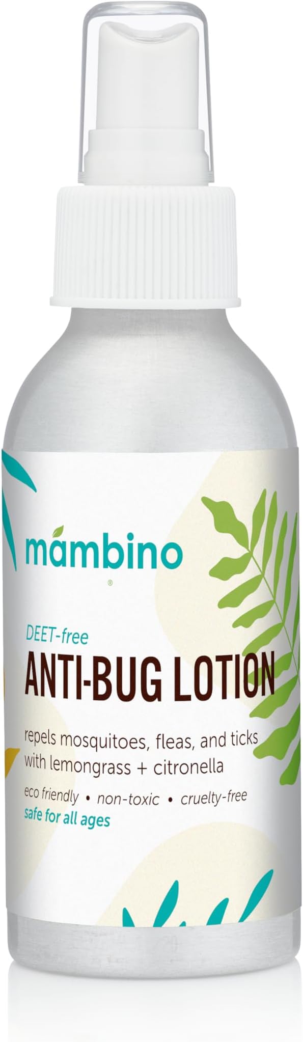 Anti-Bug Lotion DEET-Free – All-Natural Bug Lotion Travel Size Made with Nourishing Essential Oils – Bug Repellent for Babies, Kids, Adults, Camping, & More by Mambino Organics, 4oz