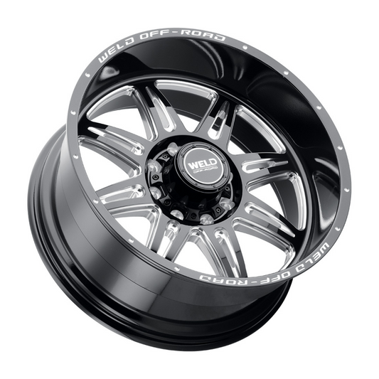 Weld Cheyenne 20x10 / 8x180 / 4.75 BS / 124.3 HB - Gloss Black Milled - Non-BL Wheel